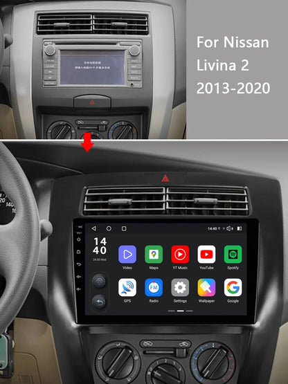 Idoing 10.2inch Android 13 Radio Head Unit Qualcomm Chip For Nissan Livina 2 2013-2020