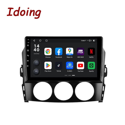 Idoing 9inch Android 13 Radio Head Unit Qualcomm Chip For Mazda MX5 3 NC 2008-2015