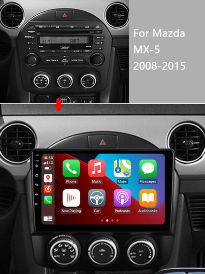 Idoing 9inch Android 13 Radio Head Unit Qualcomm Chip For Mazda MX5 3 NC 2008-2015