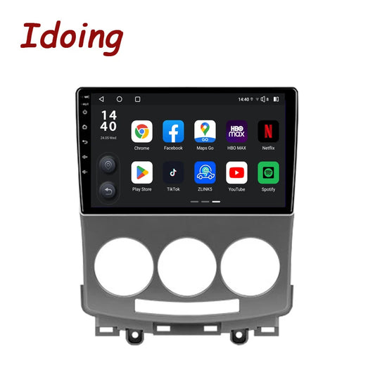 Idoing 9inch Android 13 Radio Head Unit Qualcomm Chip For Mazda 5 2 CR 2005-2010