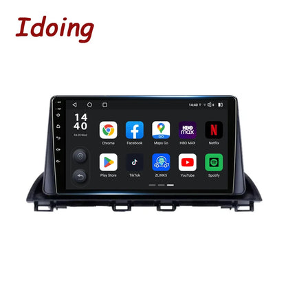 Idoing 9inch Android 13 Radio Head Unit Qualcomm Chip For Mazda 3 Axela BM 2013-2017