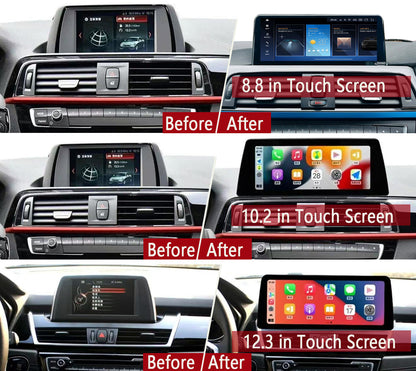 Idoing 12.3 inch Android 13 Qualcomm Chip Car Radio For BMW 1/2 Series F20 F21 F23 2017-2018 NBT EVO System 8G+128G