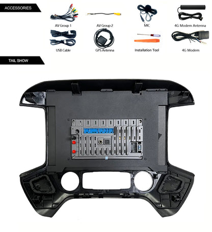Idoing 13.1inch Android 14 Radio Head Unit For Chevrolet Silverado GMC Sierra 2014-2018