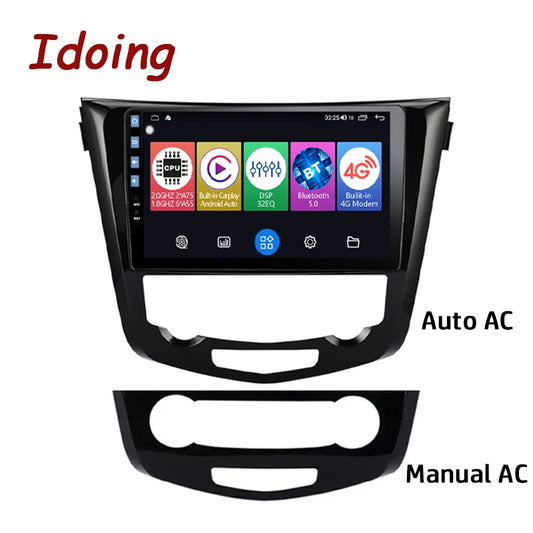 Idoing 10,2 Zoll Android 12 Radio-Haupteinheit für Nissan X-Trail Qashqai Rogue 2014-2022