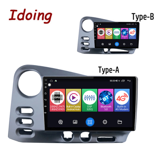 Idoing 9inch Android 12 Radio Head Unit For Toyota Matrix 2 E130 E140 Pontiac Vibe 2002-2008