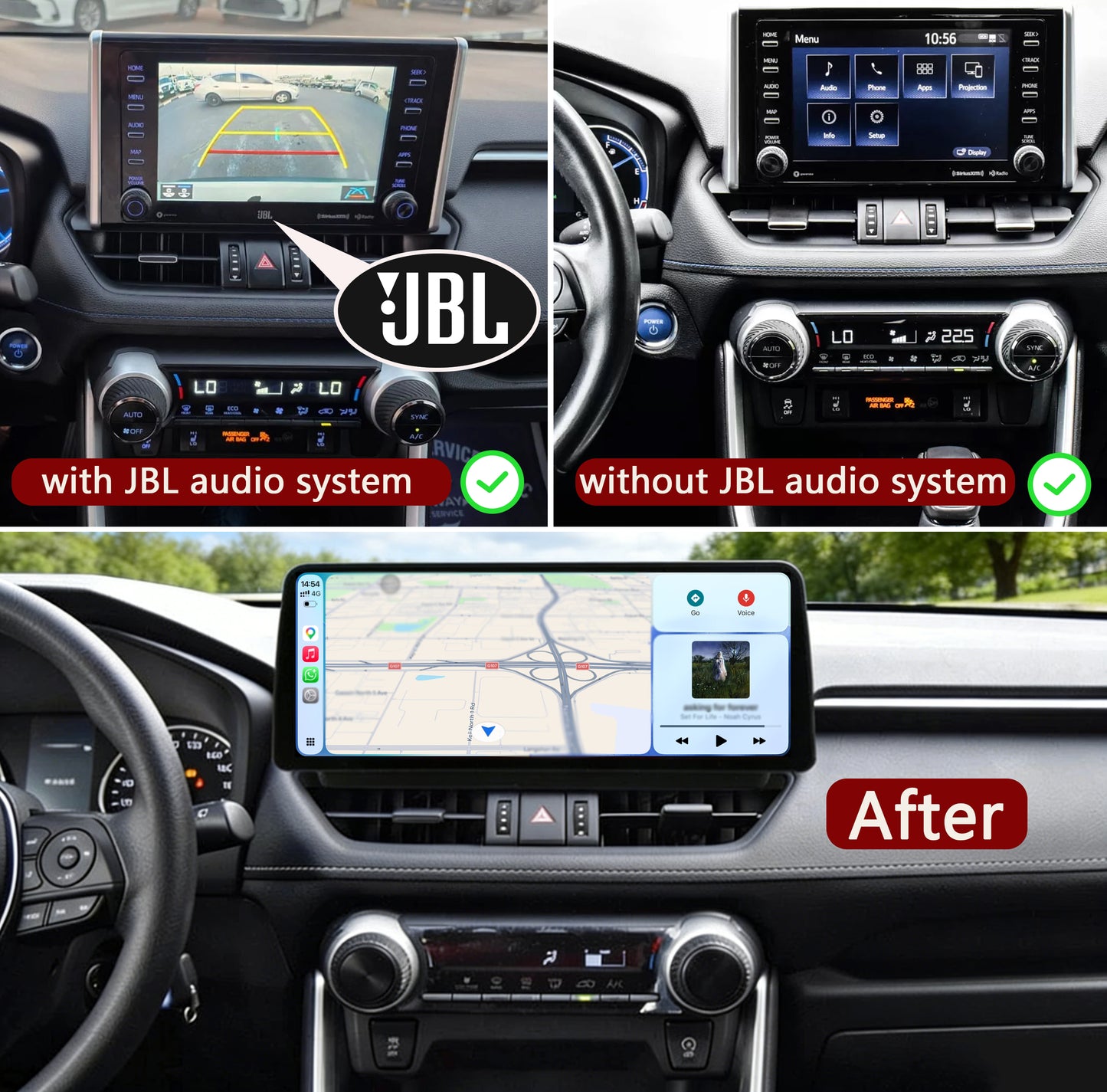 Idoing 12.3inch Android 14 Radio Head Unit For Toyota RAV4 XA50 2020-2026