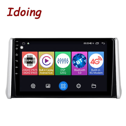 Idoing 10.2inch Android 12 Radio Head Unit For Toyota RAV 4 XA50 2019-2020