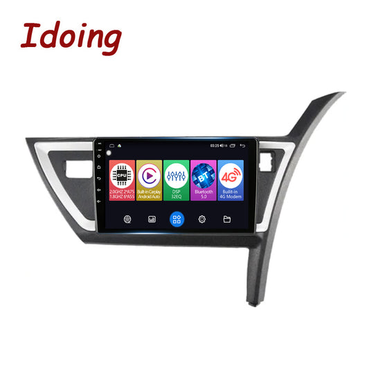 Idoing 10.2inch Android 12 Radio Head Unit For Toyota Auris Mk2 2013+ Corolla