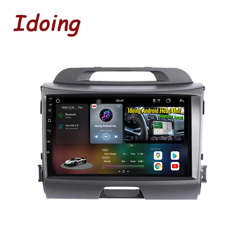 Idoing 9inch Android 14 Radio Head Unit For Kia Sportage 2010-2016