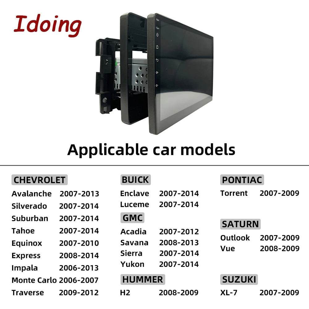 Idoing 10.2inch Android 12 Radio Head Unit For Chevrolet Silverado/Tahoe/Suburban/Enclave/GMC Yukon/Sierra/Hummer H2