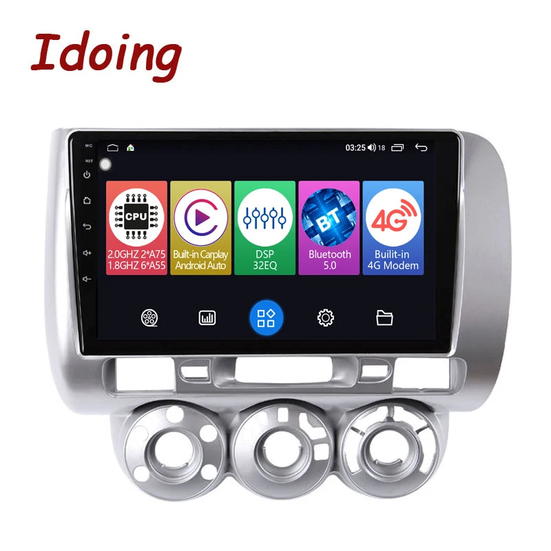 Idoing 9inch Android 12 Radio Head Unit For Honda Fit 2006 2007 2008