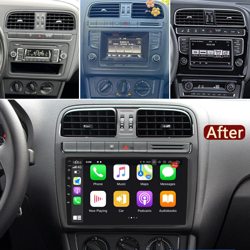 Idoing 9inch Android 12 Radio Head Unit For Volkswagen POLO sedan 2008-2015