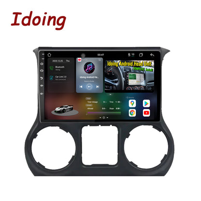 Idoing 9inch Android 14 Radio Head Unit For Jeep Wrangler 2010-2018
