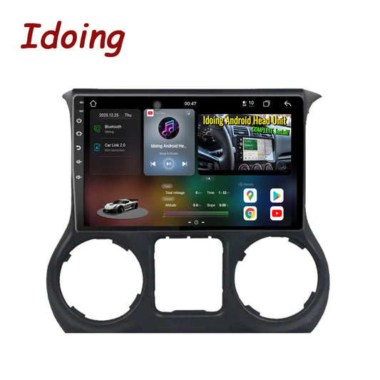 Idoing 10.2inch Android 14 Radio Head Unit For Jeep Wrangler 2010-2018