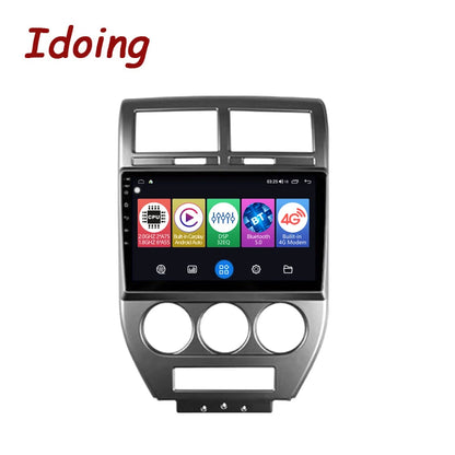 Idoing 9inch Android 12 Radio Head Unit For Jeep Wrangler 3 JK 2008-2010