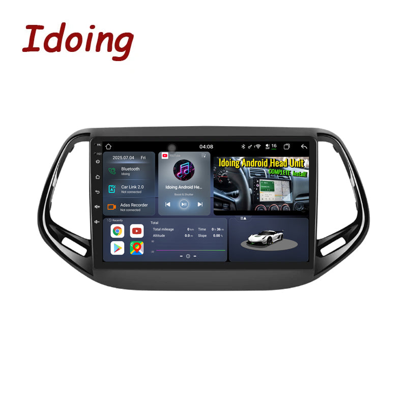 Idoing 9inch Android 13 Radio Head Unit For Jeep Compass 2017-2021