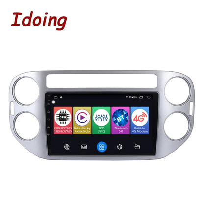 Idoing 9inch Android 12 Radio Head Unit For Volkswagen VW Tiguan 2010-2015