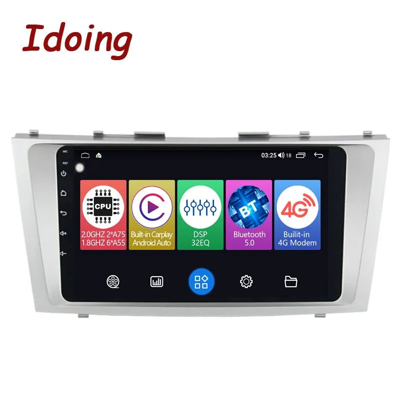 Idoing 9inch Android 12 Radio Head Unit For Toyota Camry 6 XV 40 50 2006-2011