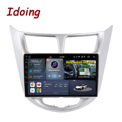 Idoing 9inch Android 13 Radio Head Unit For Hyundai Solaris Accent Verna 2010-2016