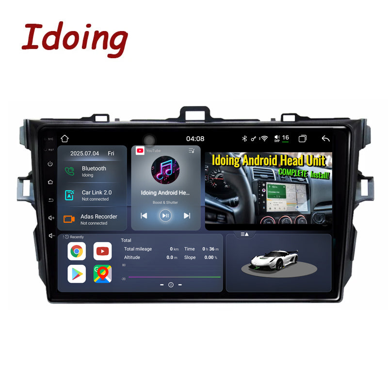 Idoing 9inch Android 13 Radio Head Unit For Toyota Corolla 10 E140 E150 2006-2013