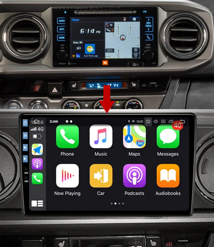 Idoing 10.2inch Android 12 Radio Head Unit For Toyota Tacoma 2015-2021