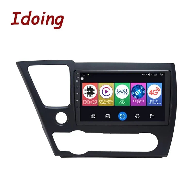 Idoing 9inch Android 12 Radio Head Unit For Honda Civic 9 2013 2014 2015 2016