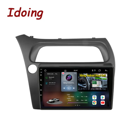 Idoing 9inch Android 14 Radio Head Unit For Honda Civic Hatchback 2006-2012