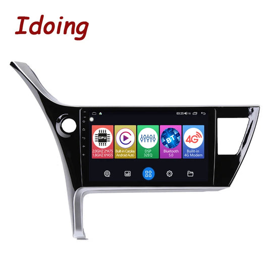 Idoing 10.2inch Android 12 Radio Head Unit For Toyota Corolla 2017 2018