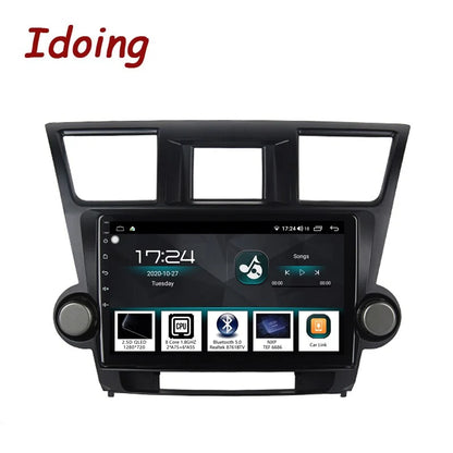 Idoing 10.2inch Android 12 Radio Head Unit For Toyota Highlander 2 XU40 2007-2014