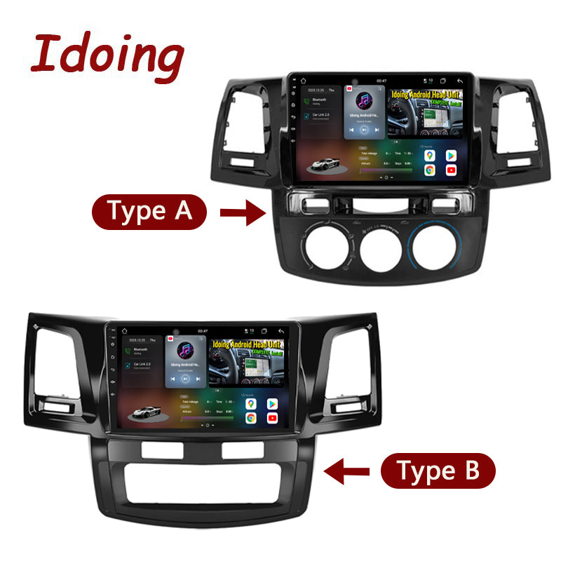 Idoing 9 Zoll Android 12 Radio-Headunit für Toyota Hilux TUNER VIGO 2007-2015