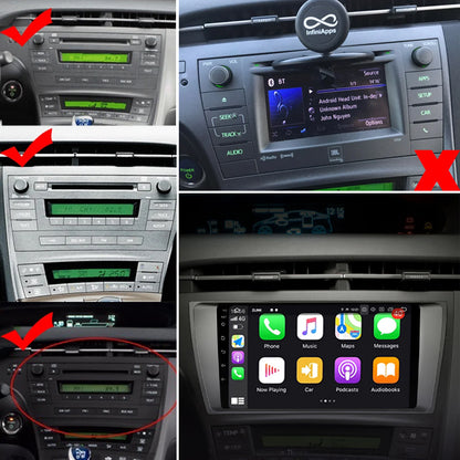 Idoing 9inch Android 12 Radio Head Unit For Toyota Prius XW30 2009-2015