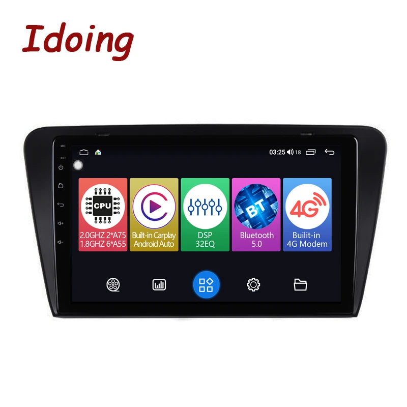 Idoing 10.2inch Android 12 Radio Head Unit For Skoda Octavia 3 A7 2013-2017