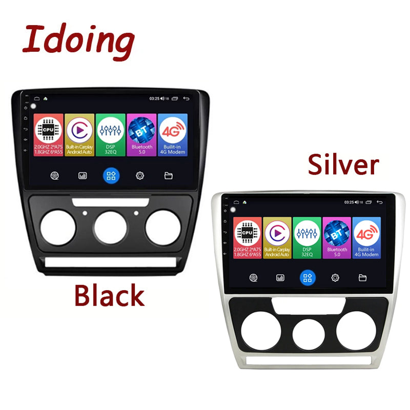 Idoing 10.2inch Android 12 Radio Head Unit For Skoda Octavia 2007-2014