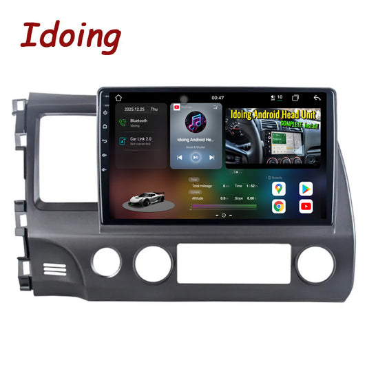 Idoing 10.2inch Android 14 Radio Head Unit For Honda Civic8 2005-2012