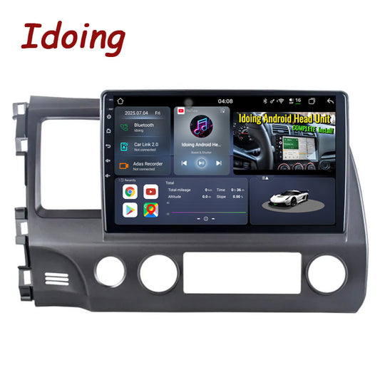 Idoing 10.2inch Android 13 Radio Head Unit For Honda Civic 8 FK FN FD 2005-2012