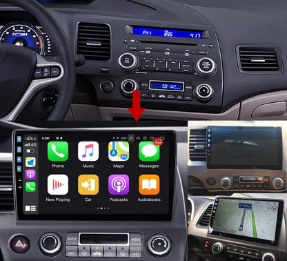Idoing 10.2inch Android 12 Radio Head Unit For Honda Civic8 2005-2012