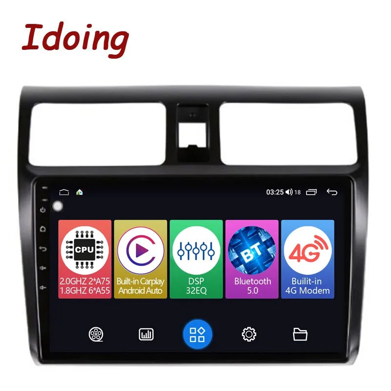 Idoing 10.2inch Android 12 Radio Head Unit For Suzuki Swift 3 2003-2010