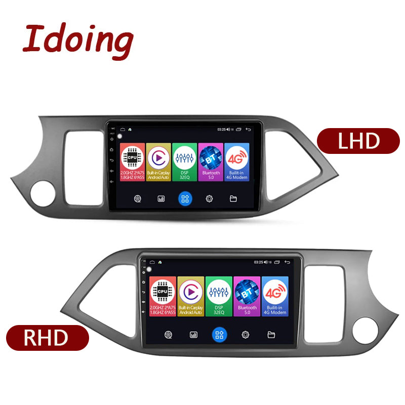 Idoing 9-Zoll-Android 12-Radio-Headunit für Kia Picanto Morning 2011-2016