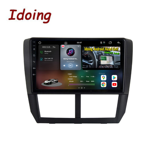 Idoing 9inch Android 14 Radio Head Unit For Subaru Forester WRX Sti Impreza 2008-2014