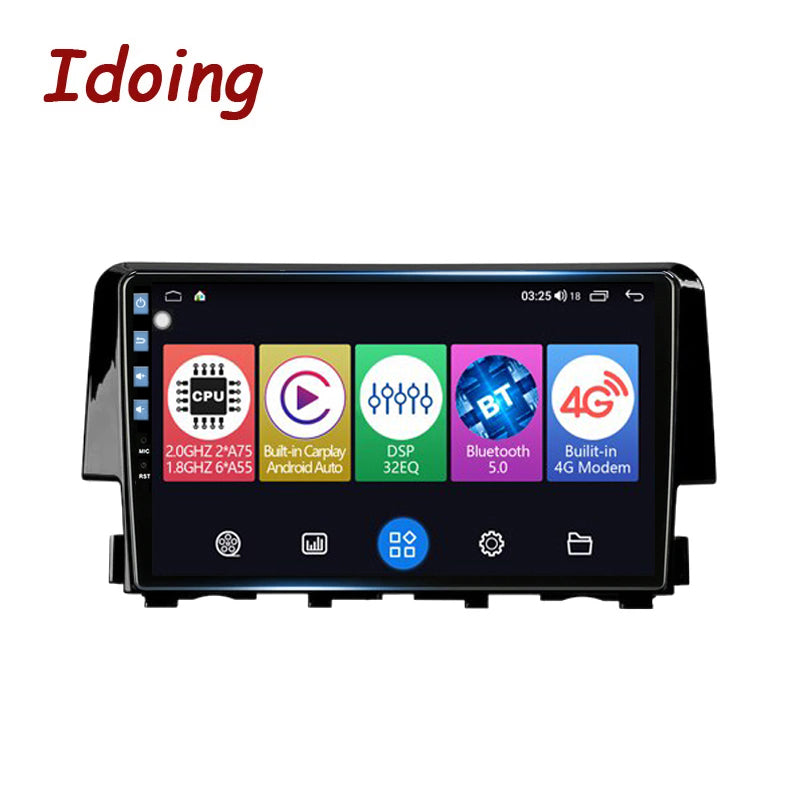 Idoing 9inch Android 12 Radio Head Unit For Honda Civic 10 2015-2020