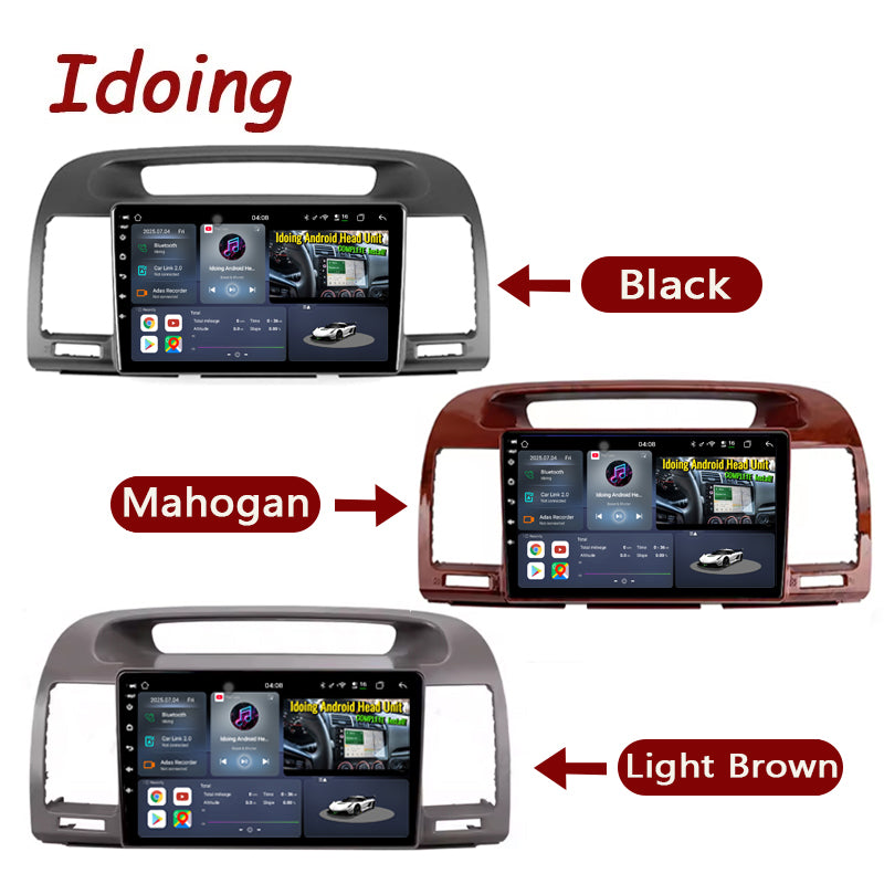Idoing 9inch Android 13 Radio Head Unit For Toyota Camry 2001-2006