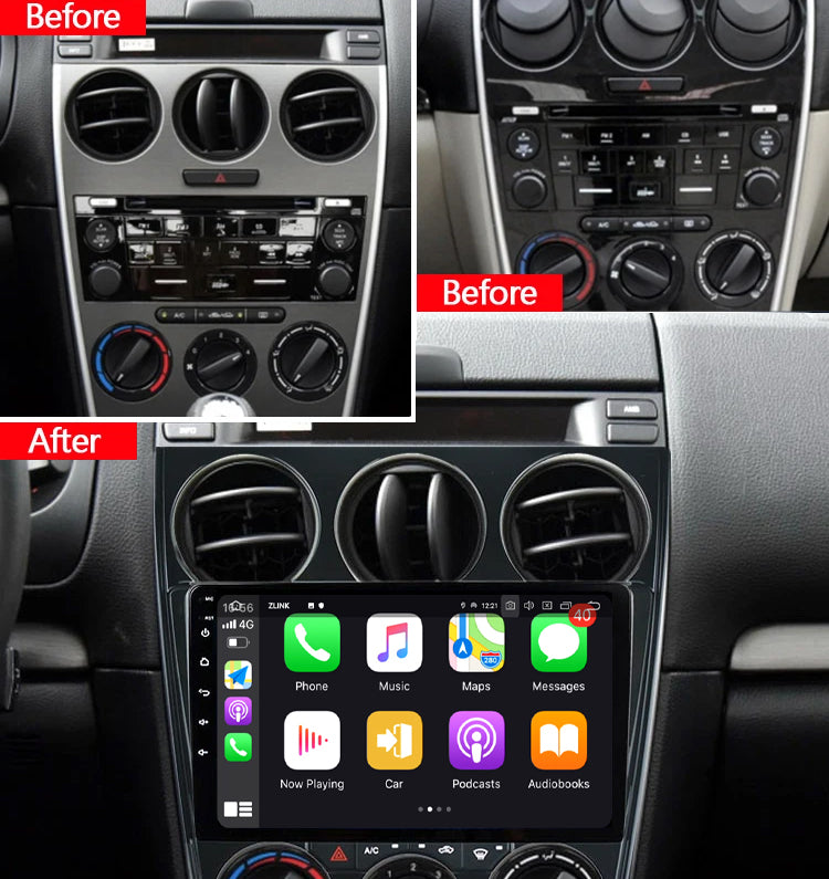 Idoing 9inch Android 12 Radio Head Unit For Mazda 6 2004-2015