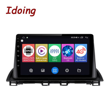 Idoing 9inch Android 12 Radio Head Unit For Mazda 3 Axela BM 2013-2018