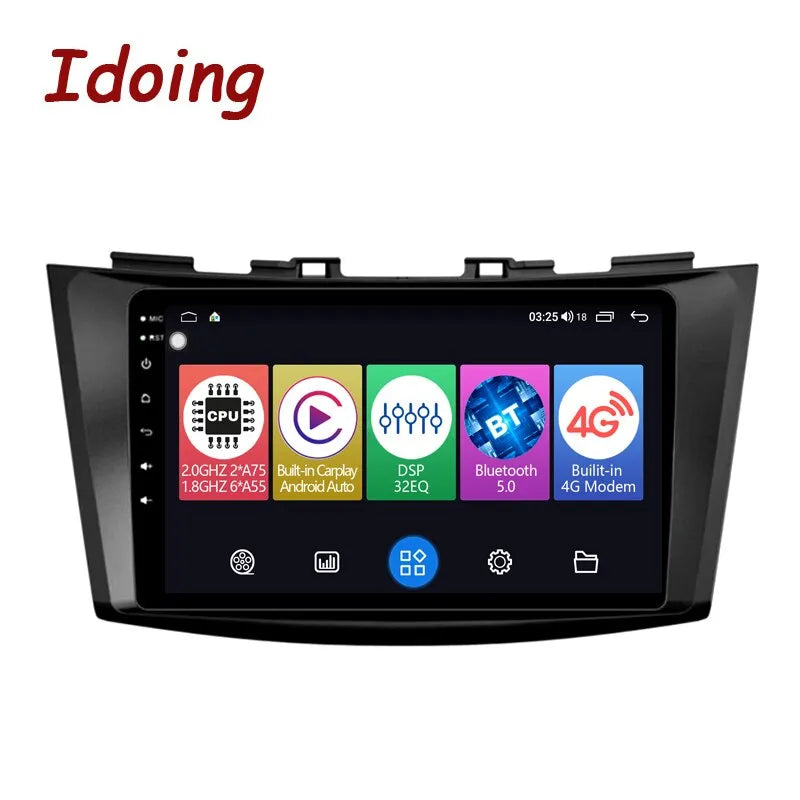 Idoing 9inch Android 12 Radio Head Unit For Suzuki Swift 4 2011-2017