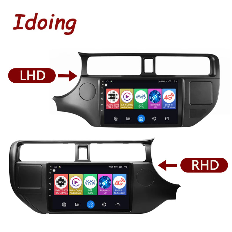 Idoing 9 Zoll Android 12 Radio-Headunit für Kia Kew Atsbek RIO K3 2011-2014