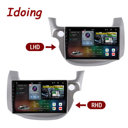 Idoing 10,2 Zoll Android 12 Radio-Haupteinheit für Honda Fit Jazz 2007 2008 2009 2010 2011 2012