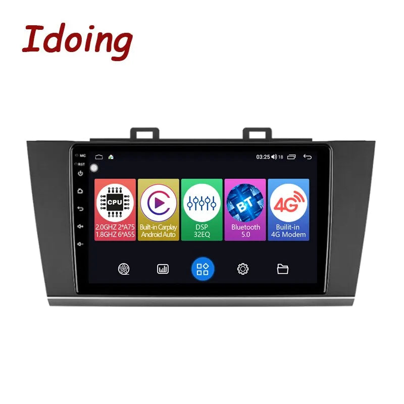 Idoing 9inch Android 12 Radio Head Unit For Subaru Outback 5 Legacy 6 2014-2019