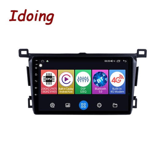 Idoing 9inch Android 12 Radio Head Unit For Toyota RAV4 2013-2018 (Right Hand Drive)