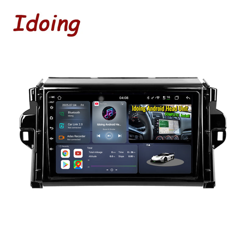 Idoing 9inch Android 13 Radio Head Unit For Toyota Fortuner 2015-2022