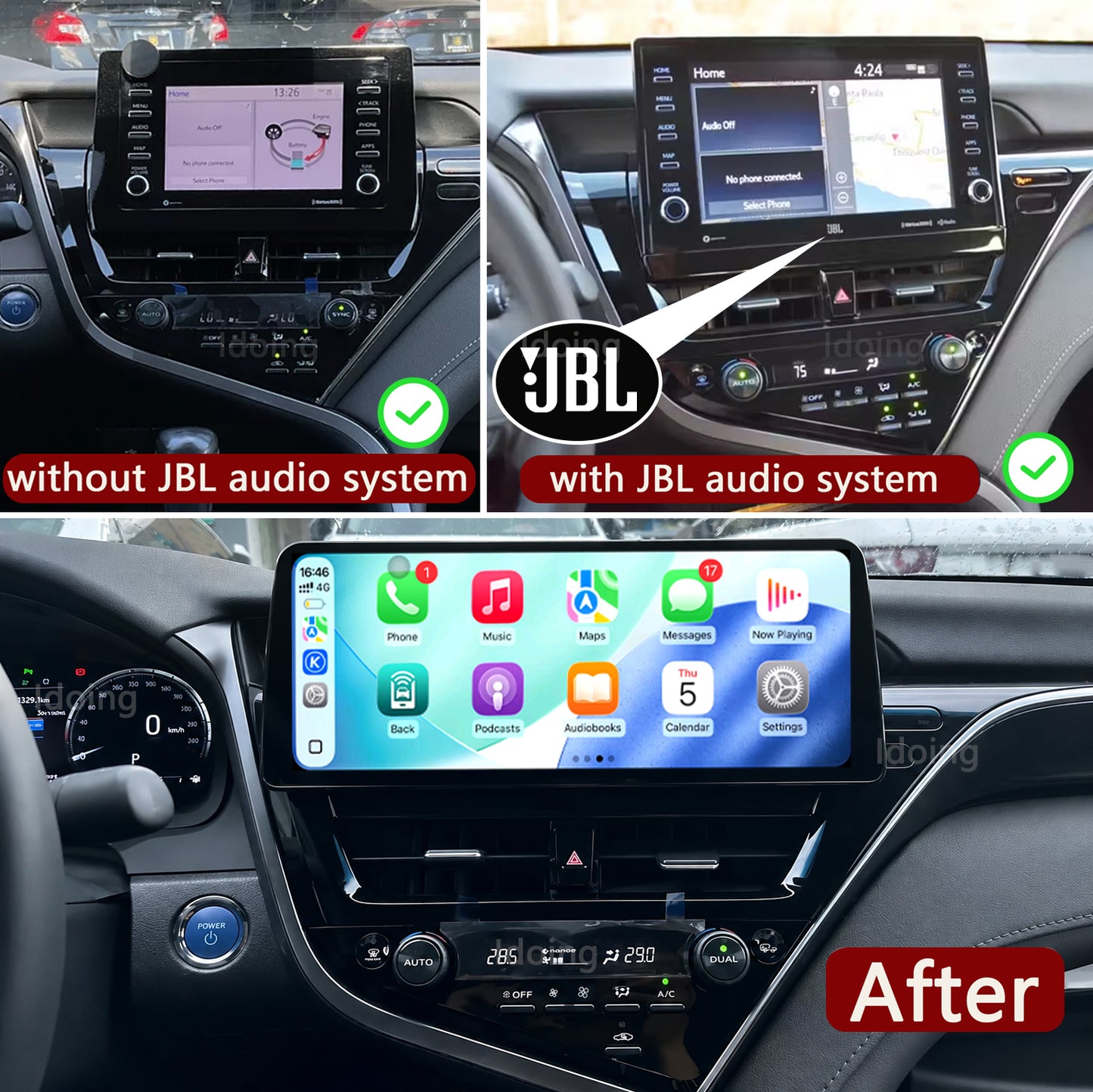 Idoing 10,2 Zoll Android 12 Radio-Haupteinheit für Toyota RAV 4 XA50 2019-2020